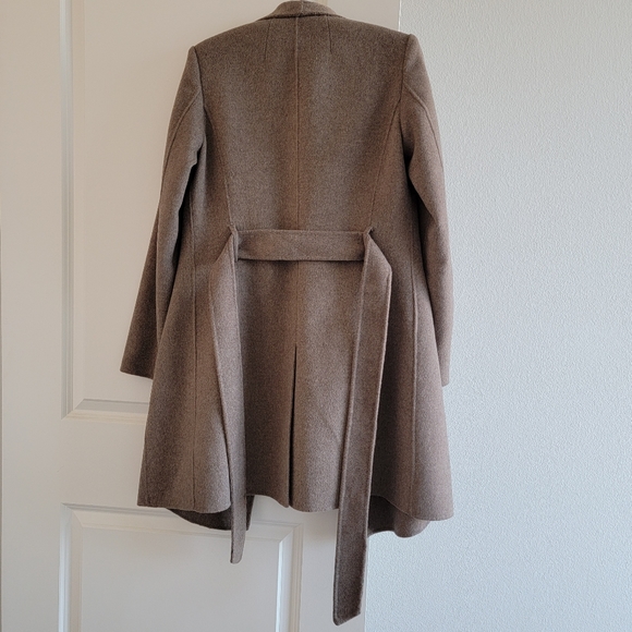 Banana Republic Double Faced Wrap Coat Taupe - Picture 6 of 14